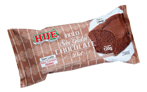 Bolo Zero Glúten Zero Lactose Zero Açúcar Hué 120g C/ 3 Unid