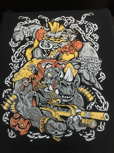 Bebop Y Rocksteady - Animacion - Polera- Cyco Records