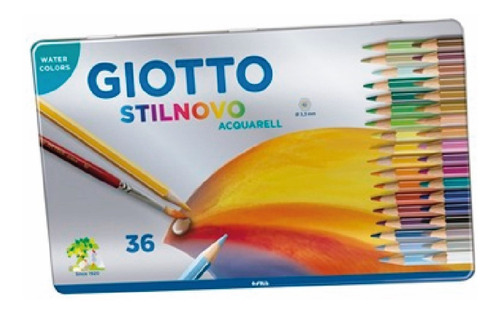 Lapices De Colores Acuarelables Giotto Stilnovo Caja X 36 U