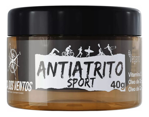  Creme Antiatrito Vegano Rosa Dos Ventos Natação Bike Surf