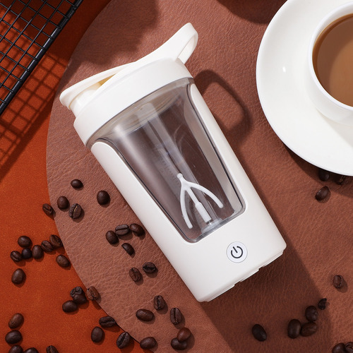 Taza De Agitación Automática Taza De Café De 450ml Blanco