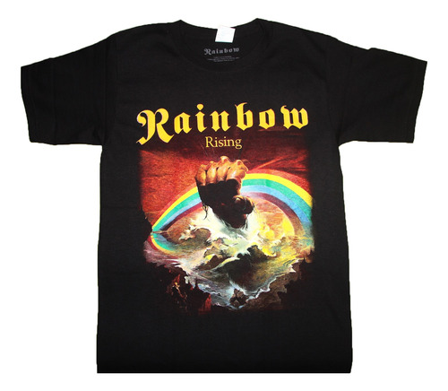 Gusanobass Playera Metal Rock Rainbow Rising Dio 2 X L