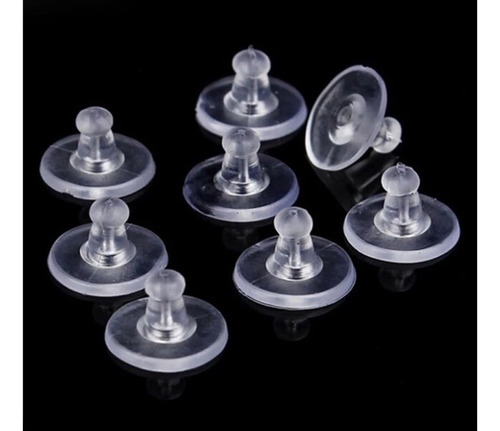 Imagem 1 de 10 de Tarracha Brinco 60 Unid Sutiã De Silicone Macio 30 Pares