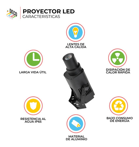 Proyector Con Frases Intercambiables Decoración De Fiestas