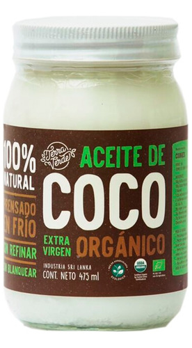 Aceite De Coco Orgánico Terra Verde® 475ml | Extra Virgen