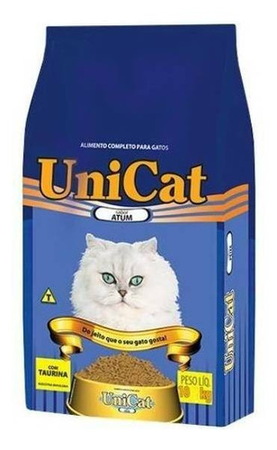 Alimento UniCat para gato adulto sabor atum em sacola de 10kg