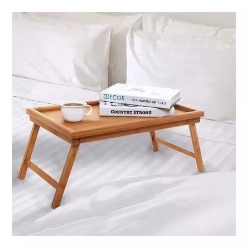 Bandeja de cama de madera bamboo 50x30 cm.