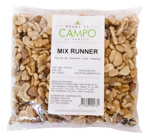 Mix Runner Desde El Campo Alimentos 250gr.