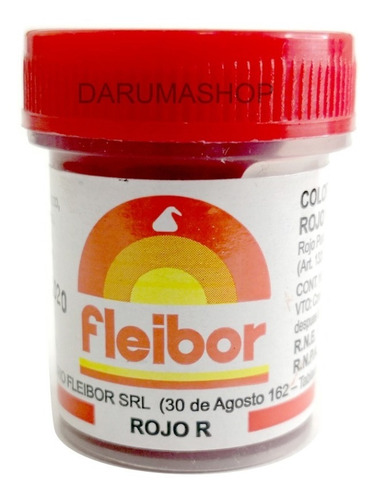 Imagen 2 de 6 de Colorante Pasta Comestible 15gr Fleibor Reposteria Belgrano