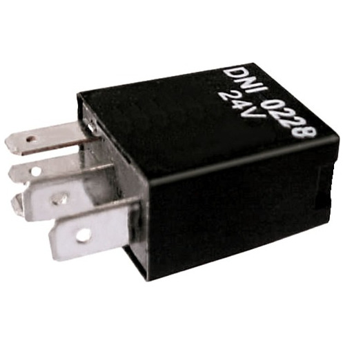 Mini Relay Aux.inversor, 5term, C/diodo 30/20a, 24v-dni 0228