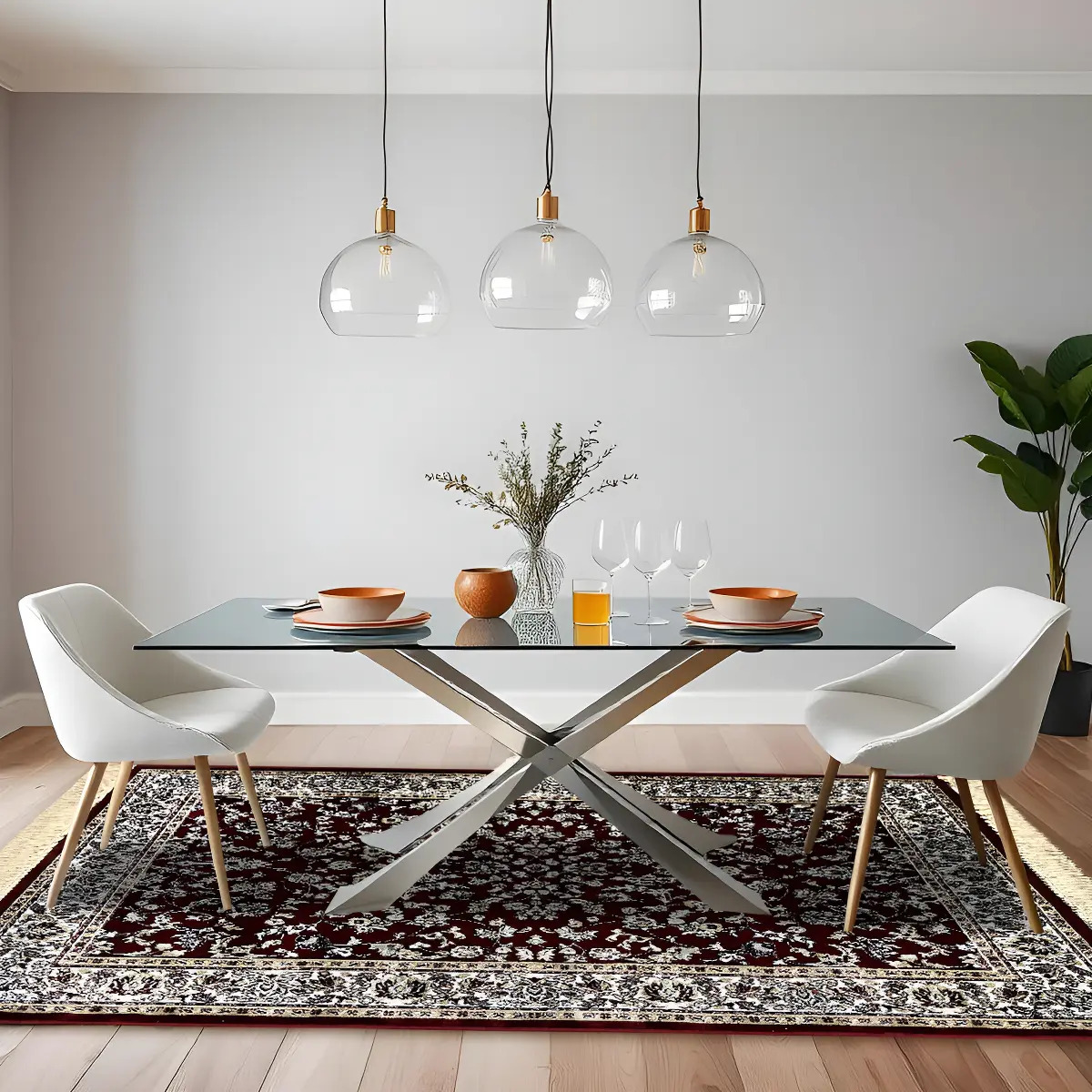 1 Tapete Belga Sala De Jantar Mesa Grande Es Cl 200 X 250 D3 Comprimento 250 Cm Cor D3cla Vermelho Branco Desenho Do Tecido Classico Medalhão Floral Largura 200 Cm