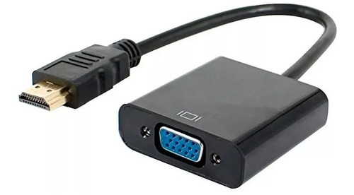 Imagen 1 de 4 de Cable Hdmi A Vga Adaptador Conversor Unidireccional Full Hd