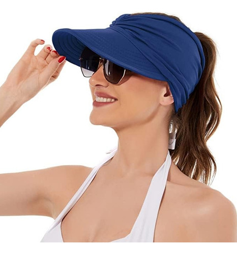 Sombrero De Sol Para Mujer Gorro De Playa Protección Uv Moda