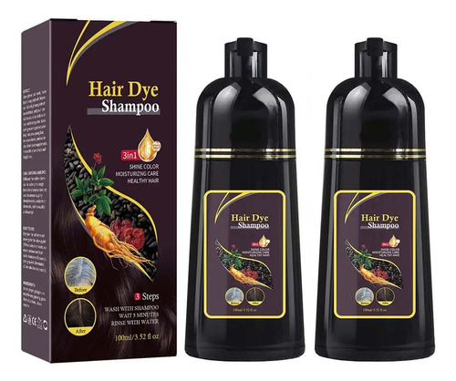 2pcshair Dye Herbal Darkening Shampoo No Harm