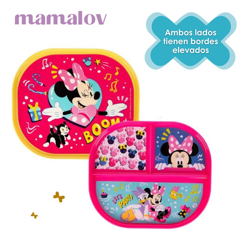 Plato Infantil 2 En 1 | Doble Vista | Disney - Minnie Mouse
