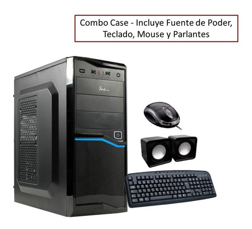 Combo Case, Teclado Mouse Parlantes