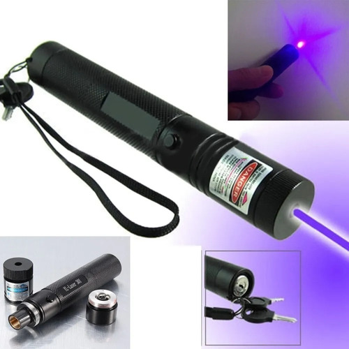Puntero Laser Lila Purpura Uv Ultravioleta Fluor Recargable