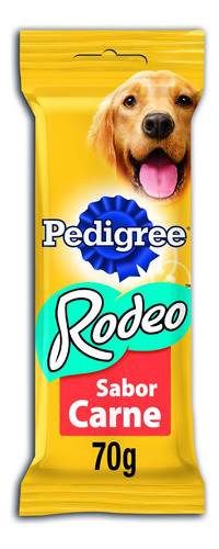 Petisco para Cães Adultos Carne Pedigree Rodeo Pacote 70g 4 Unidades