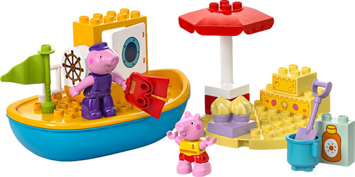 Lego Duplo Excursión En Barco De Peppa Pig 23 Pcs Mod 10432
