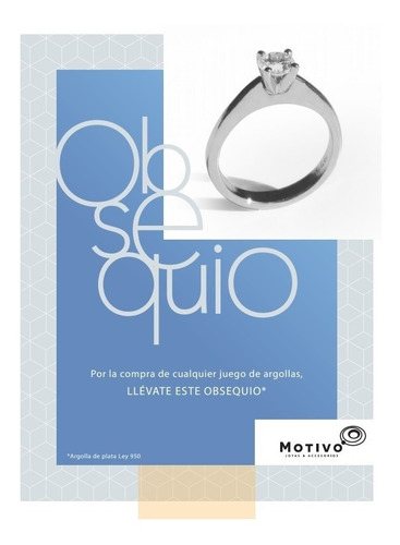 Argollas Matrimonio Plata Media Caña Y Circones + Obsequio