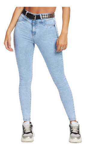 Jeans Mujer High Waist 1770 Celeste Paradise Jeans