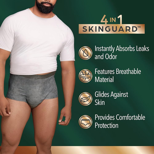 Depend Real Fit Ropa Interior Para Incontinencia Hombre, Des