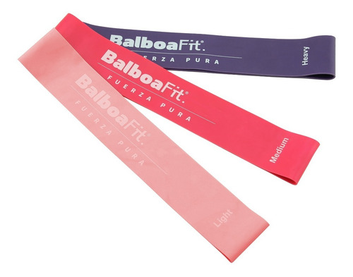 Imagen 5 de 6 de Set Kit Bandas Elasticas Fitness Isometricas Balboafit Yoga
