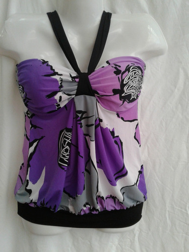 Muy Linda Musculosa En Tonos Lilas Y Violetas Talle M