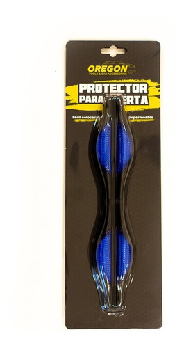 Protector De Puerta Con Reflector Azul Auto Camioneta