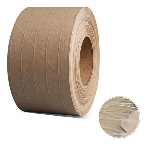Cinta De Papel Kraft Engomado Reforzado, Cinta Activada Por
