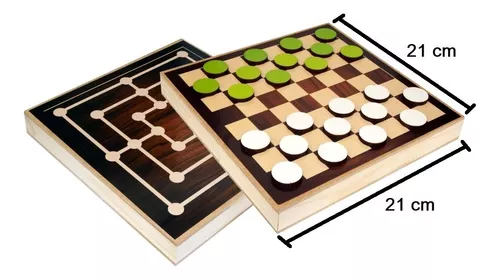 Ludo Clássico Jogo Tabuleiro Madeira Torrinha Dado Pinos