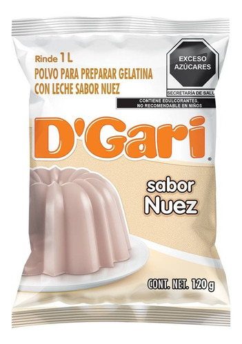 21 Pza Polvo Para Preparar Gelatina D' Gari De Leche Sabor N