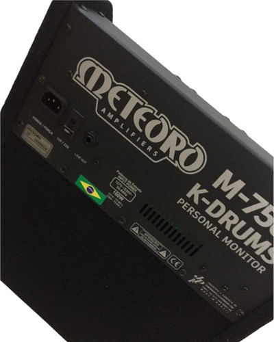 Monitor Para Bateria Eletr. K-drums M750 Meteoro C Nf