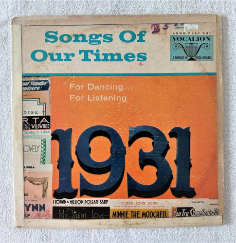 Songs For Our Time 1931 Lp Ray Benson And His Orchestra