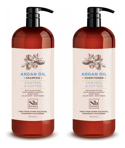 Conjunto De Shampoo E Condicionador Soapbox Argan Volumizing