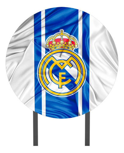 Painel Redondo Tecido Real Madrid Times Futebol Veste Fácil