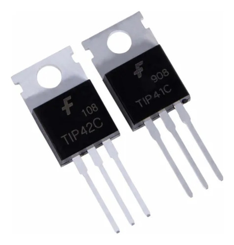 Transistor Par Tip41c Tip42c (20 Pares) Tip41 Tip42 Metálico