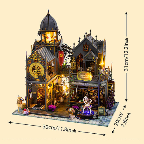 Kit De Casa De Muñecas Diy, Casa De Muñecas En Miniatura