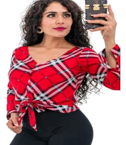 Blusas De Cuadros Dama Juveniles MercadoLibre
