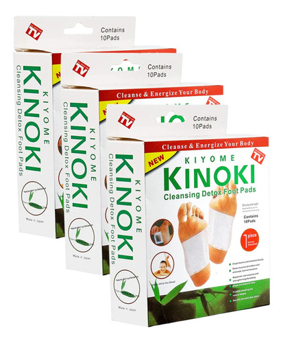  30 Parches Kinoki Desintoxicante Purificador Detox Bambu