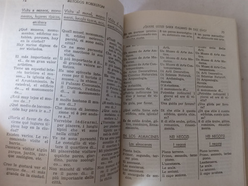 ¿quiere Usted Saber Italiano? - Métodos Robertson (Usado)