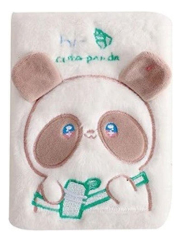 Caderno Com Capa Em Pelúcia Fofo Kawaii Premium 96 Folhas