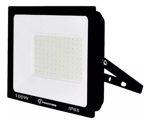 Imagen 2 de 10 de Pack 4 Reflectores Led 100w Alta Potencia Blanco Cálido