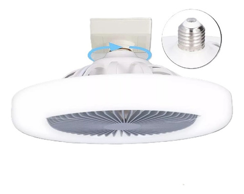 Ventilador/lampara De Techo Led Circular 30w 26cm Diametro