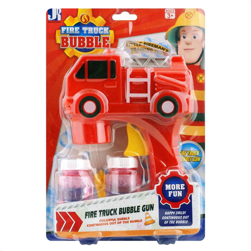 Burbujero Infantil Bombero Pistola De Burbujas Juguete