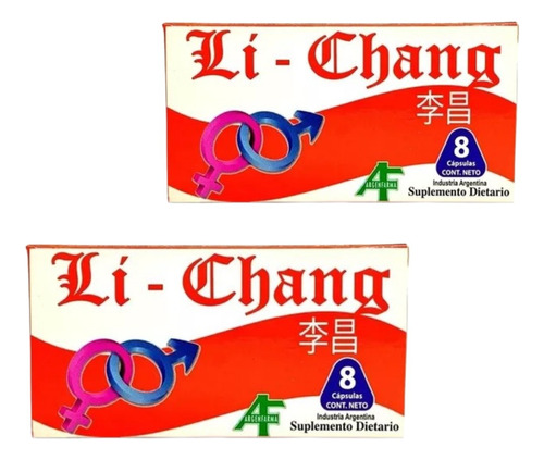 Li Chang X 16 Capsulas - Vigorizante Masculino.