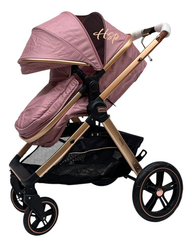 Coche Para Bebe Moisés Con Cubrepies. Toldillo Reversible