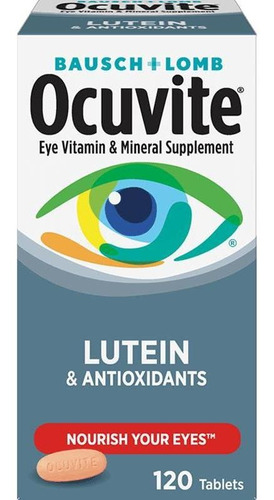 Imagem 1 de 3 de Ocuvite Com Lutein E Antioxidantes Bausch+lomb 120 Tabletes