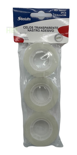 Imagen 2 de 2 de 3 Rollos Cinta Scotch Adhesiva Transparente 2.0 Cm X 33 M