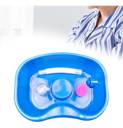 Lavabo De Cabecera Con Cojín Para La Cabeza, Azul Oscuro
